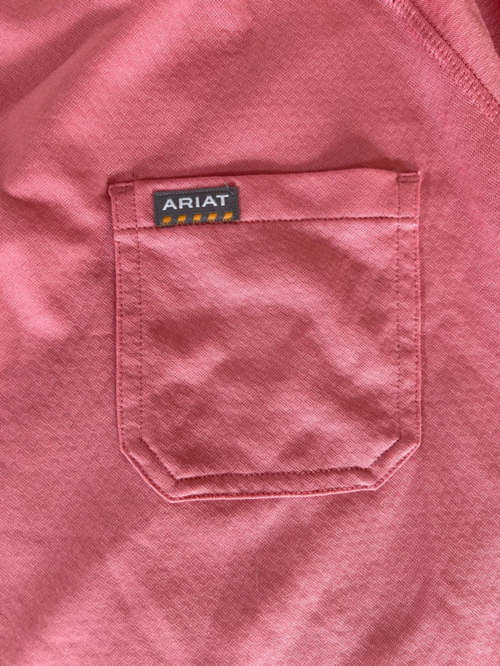 Ariat Women's Teaberry Pink Heat Fighter Short Sleeve Pocket T-Shirt Medium - Picture 8 of 13